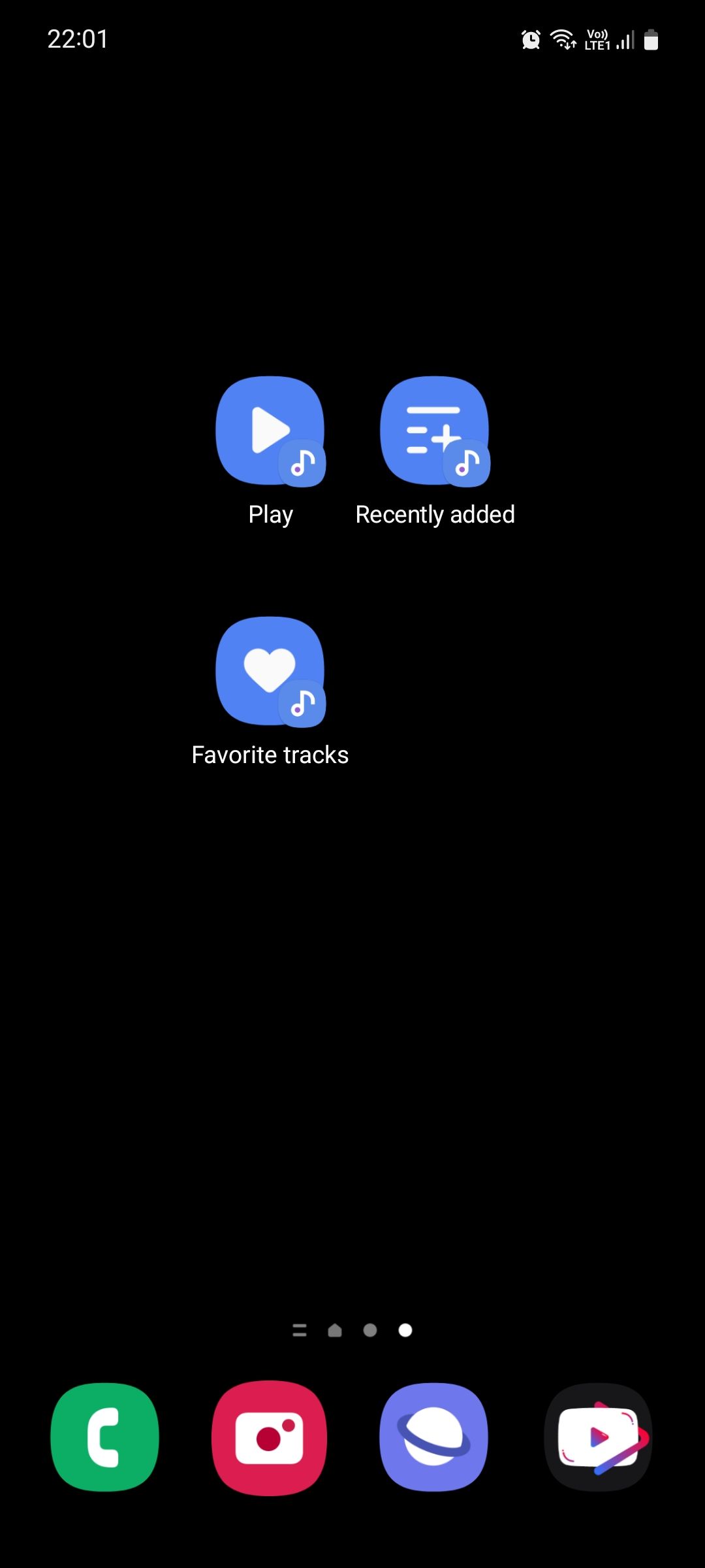 Samsung Music Shortcuts