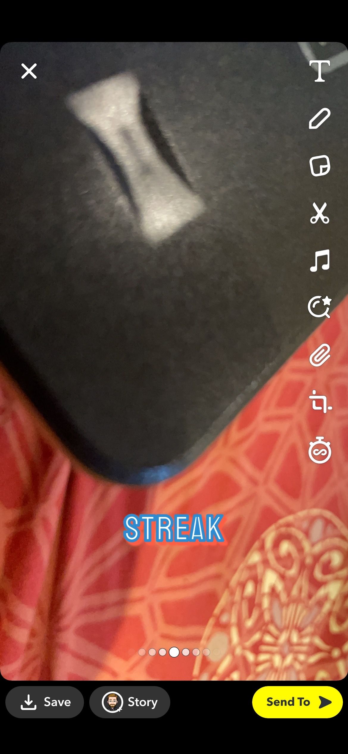 Sending streaks on Snapchat