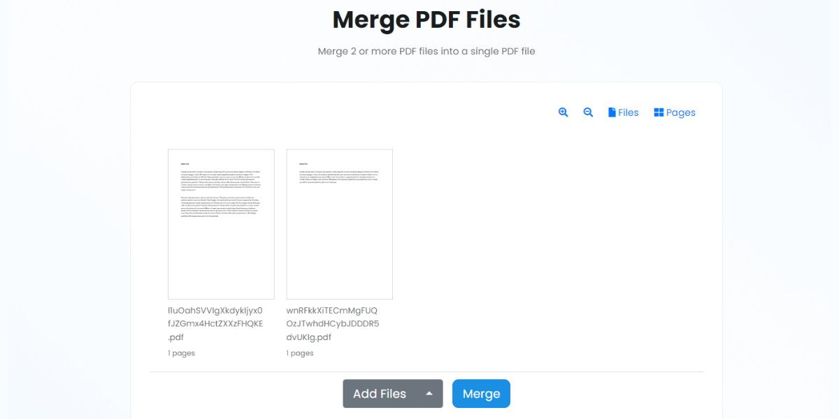 TinyWow Merge PDF