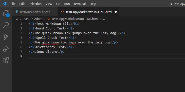 A properly formatted HTML document open in VSCode.
