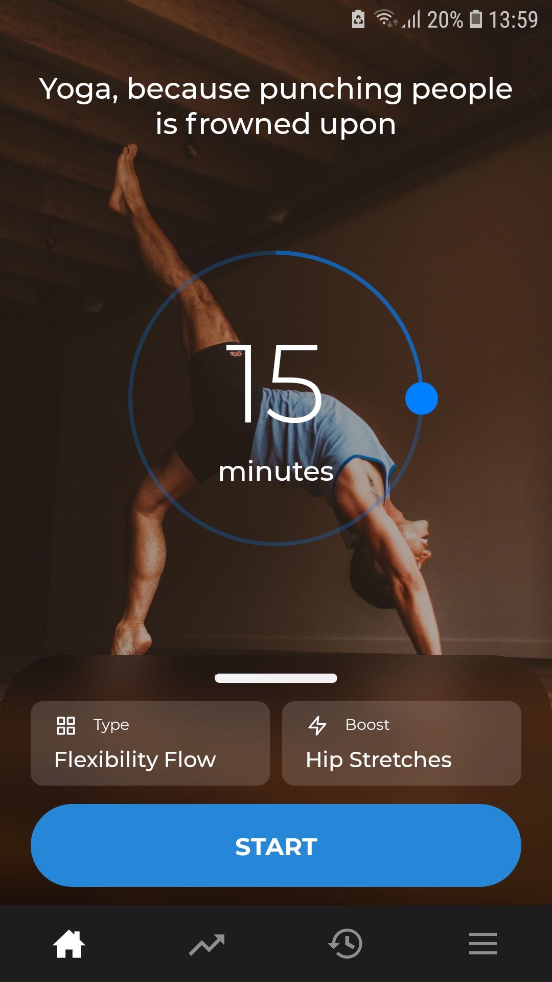 Down Dog Yoga mobile workout app