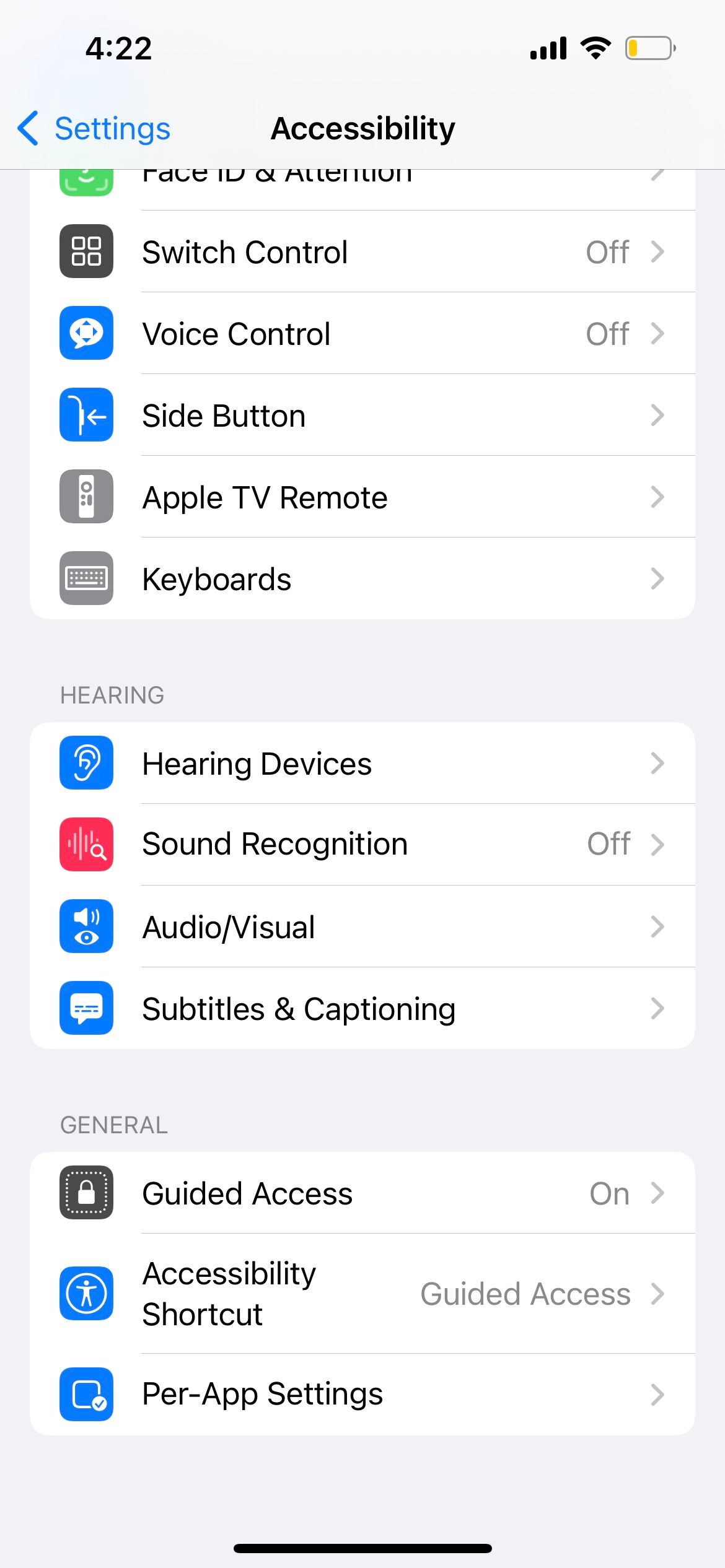 accessibility settings on iphone