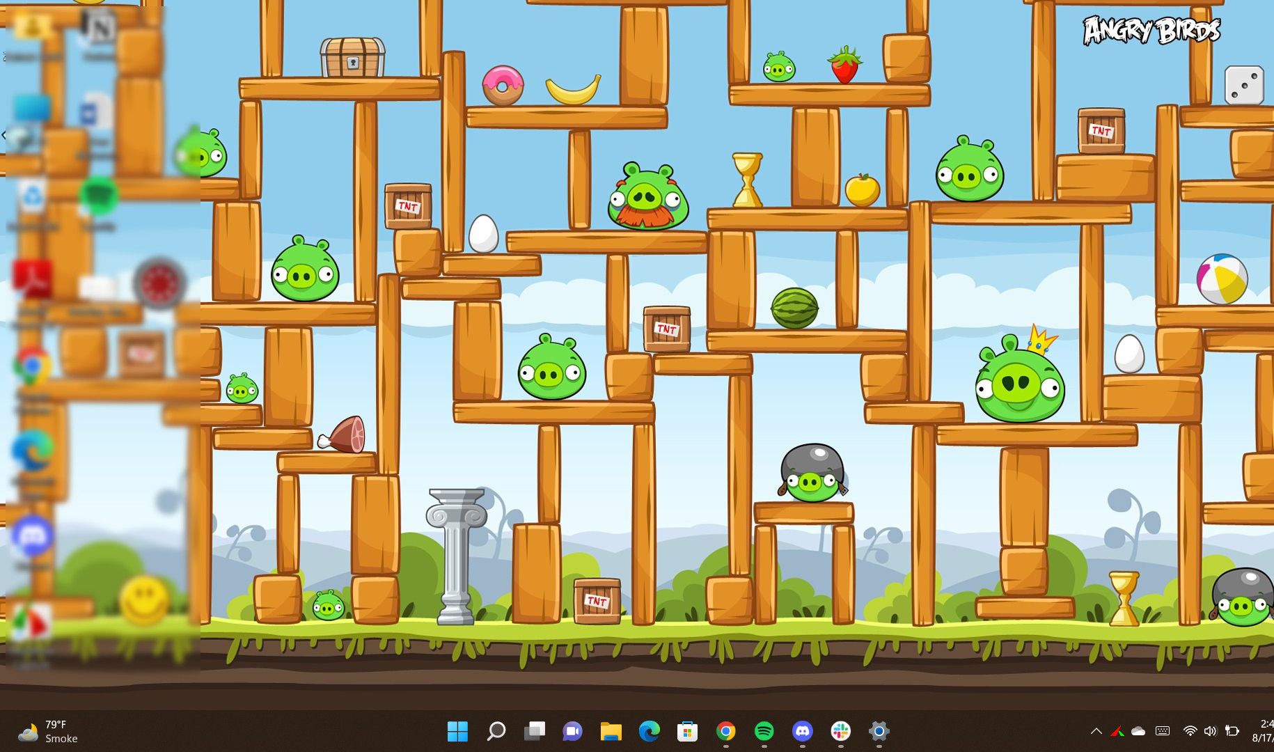 Angry birds theme for Windows 11