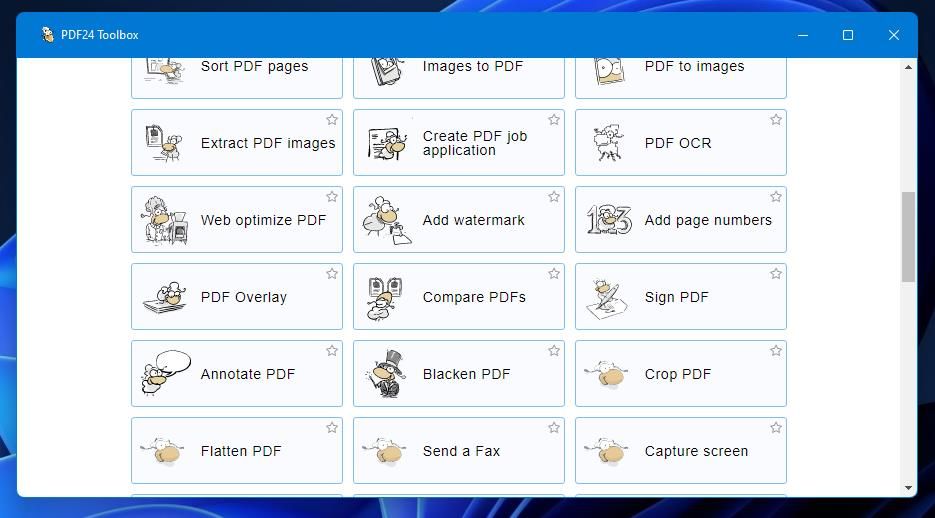 The Annotate PDF navigation option