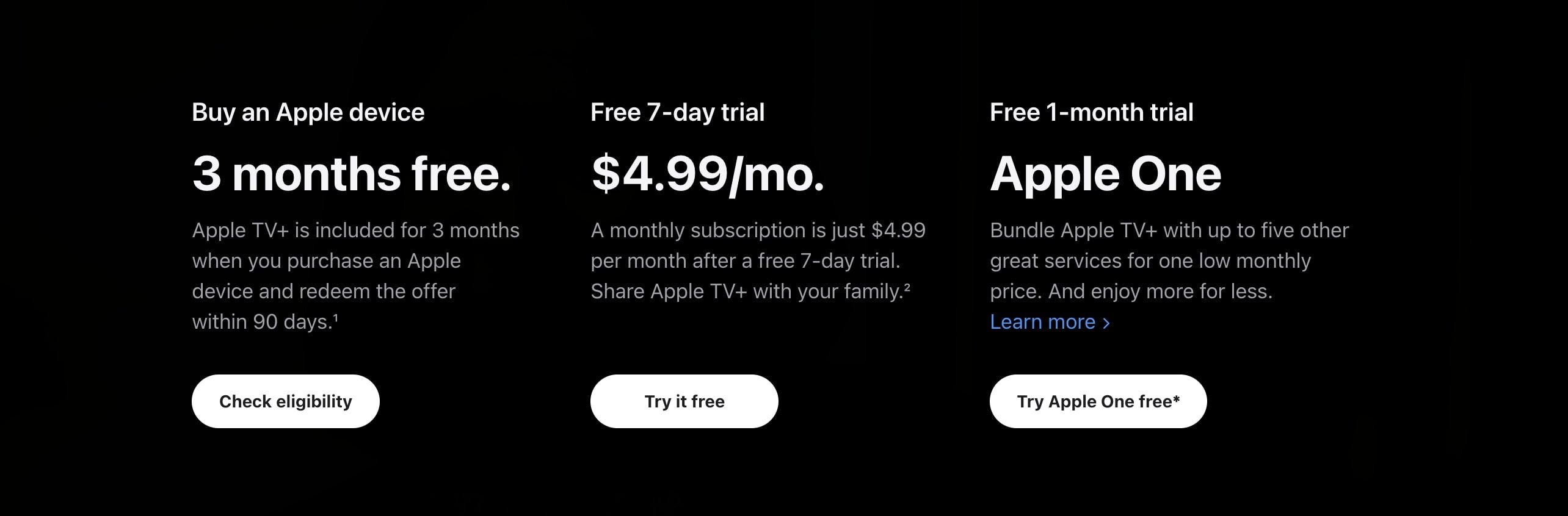 Apple TV+ Plans and pricing