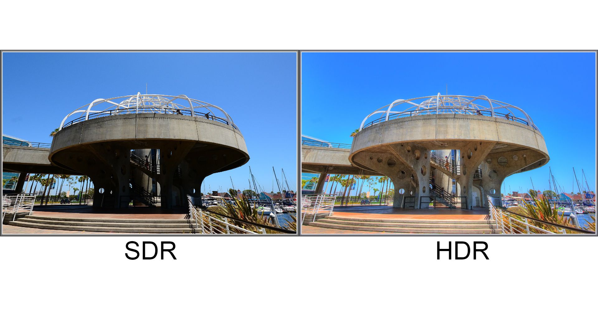 HDR and SDR Comparison