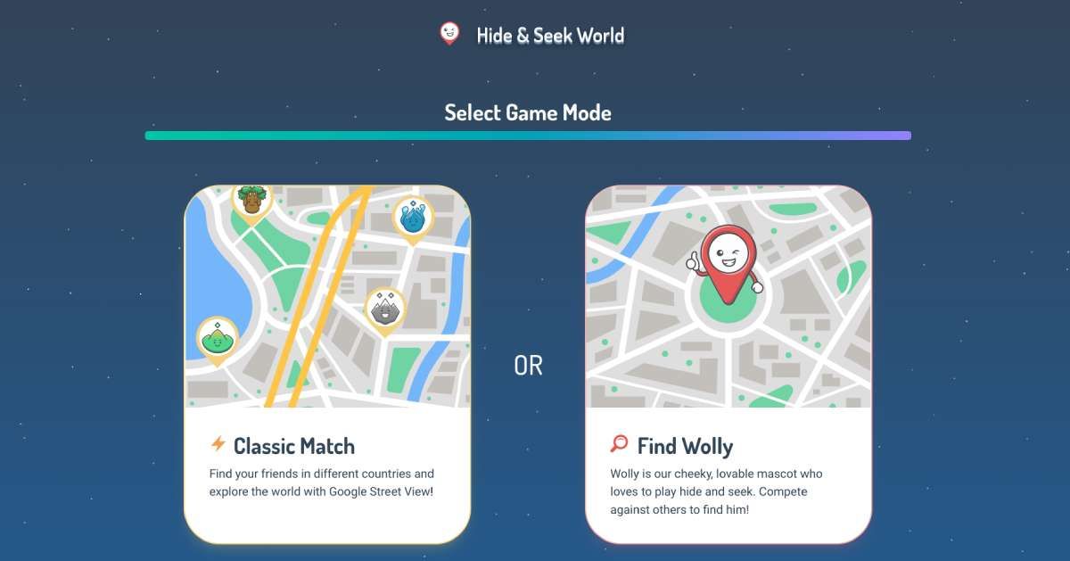 Hide and Seek World lets you compete against friends or random online strangers in a GeoGuessr-like game to identify places from Street View images