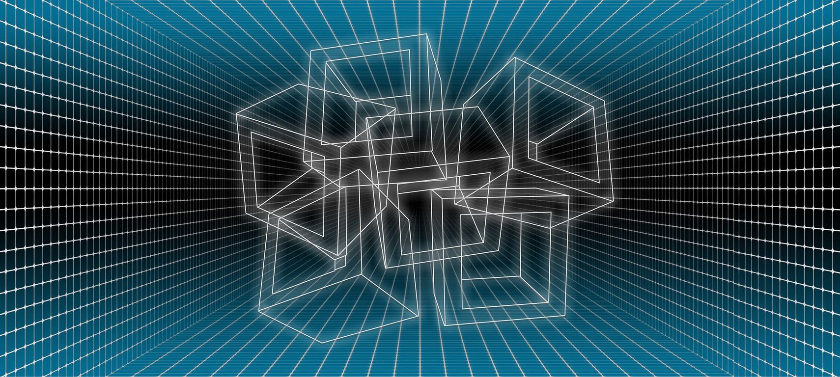graphics of digital transparent blocks 