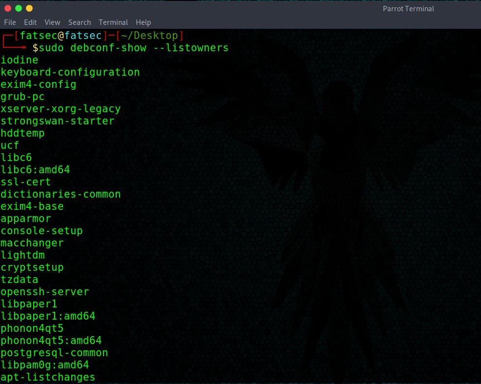 debconf-list-with-command-owners-query