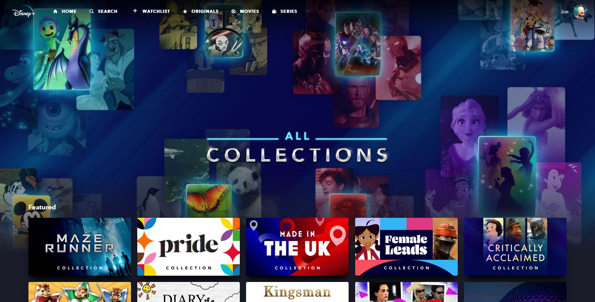 disney+ all collections
