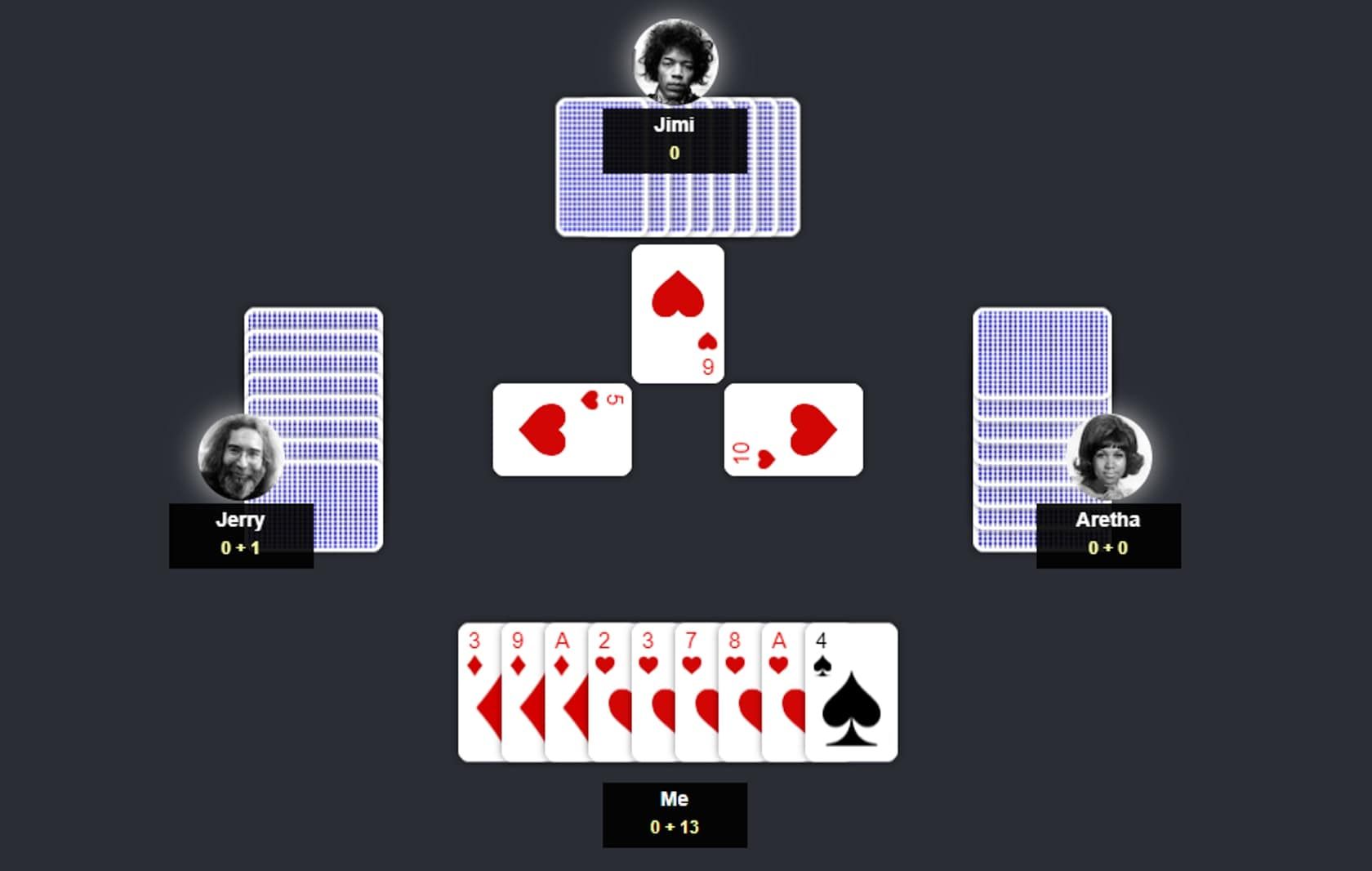 hearts card game play live online
