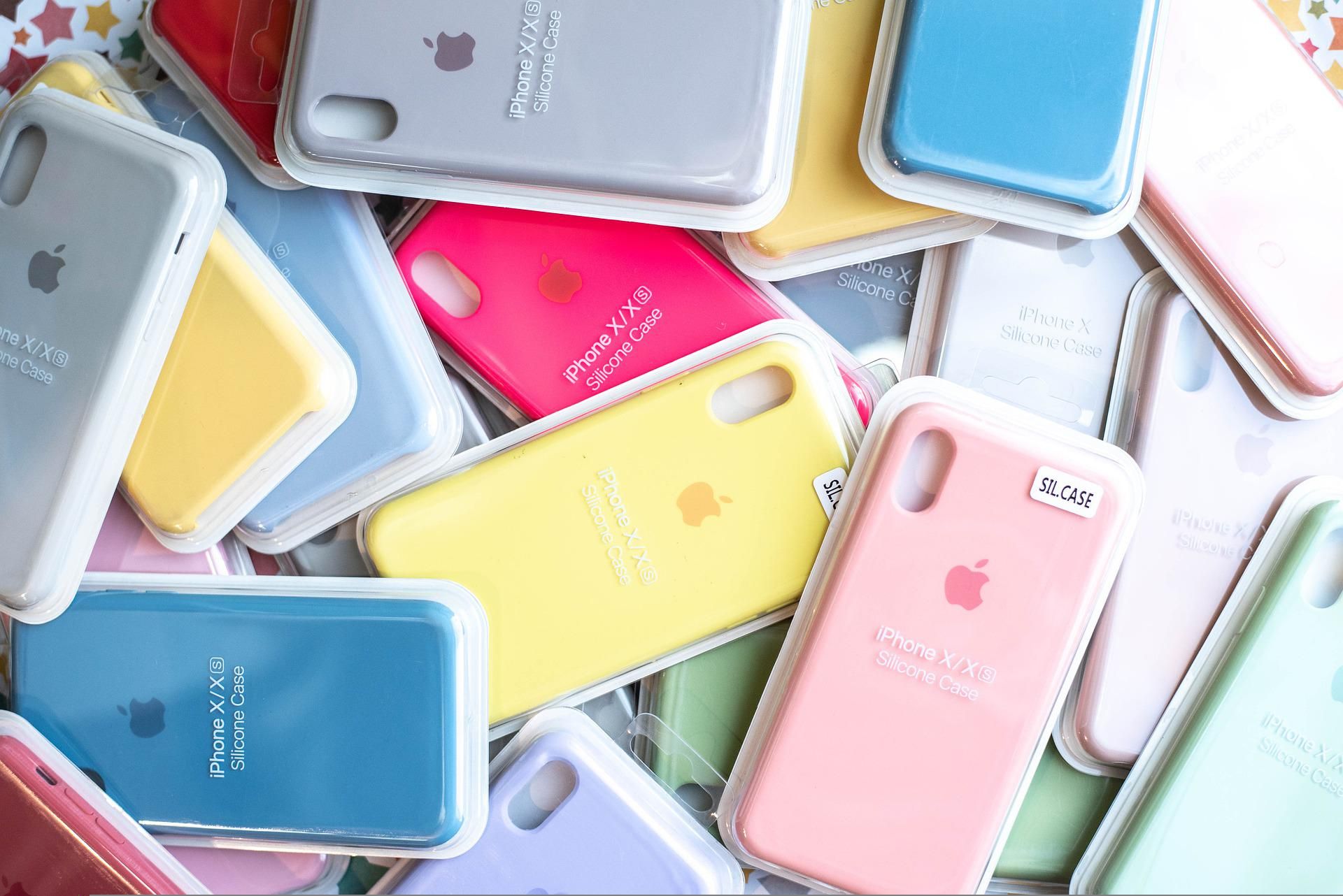 Pile of iPhone silicone cases