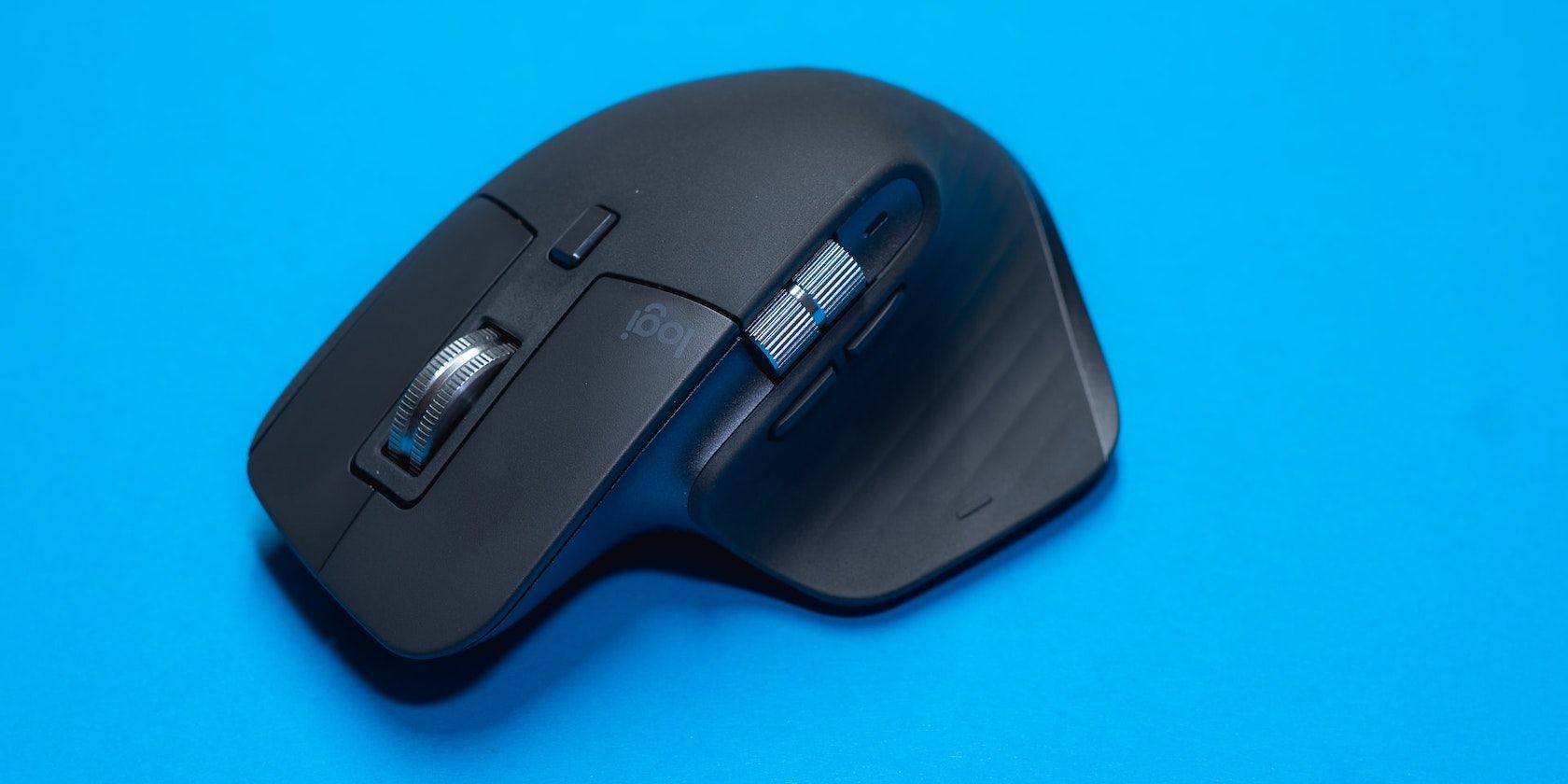 A close up shot of the Logitec MX Master 3 mouse.
