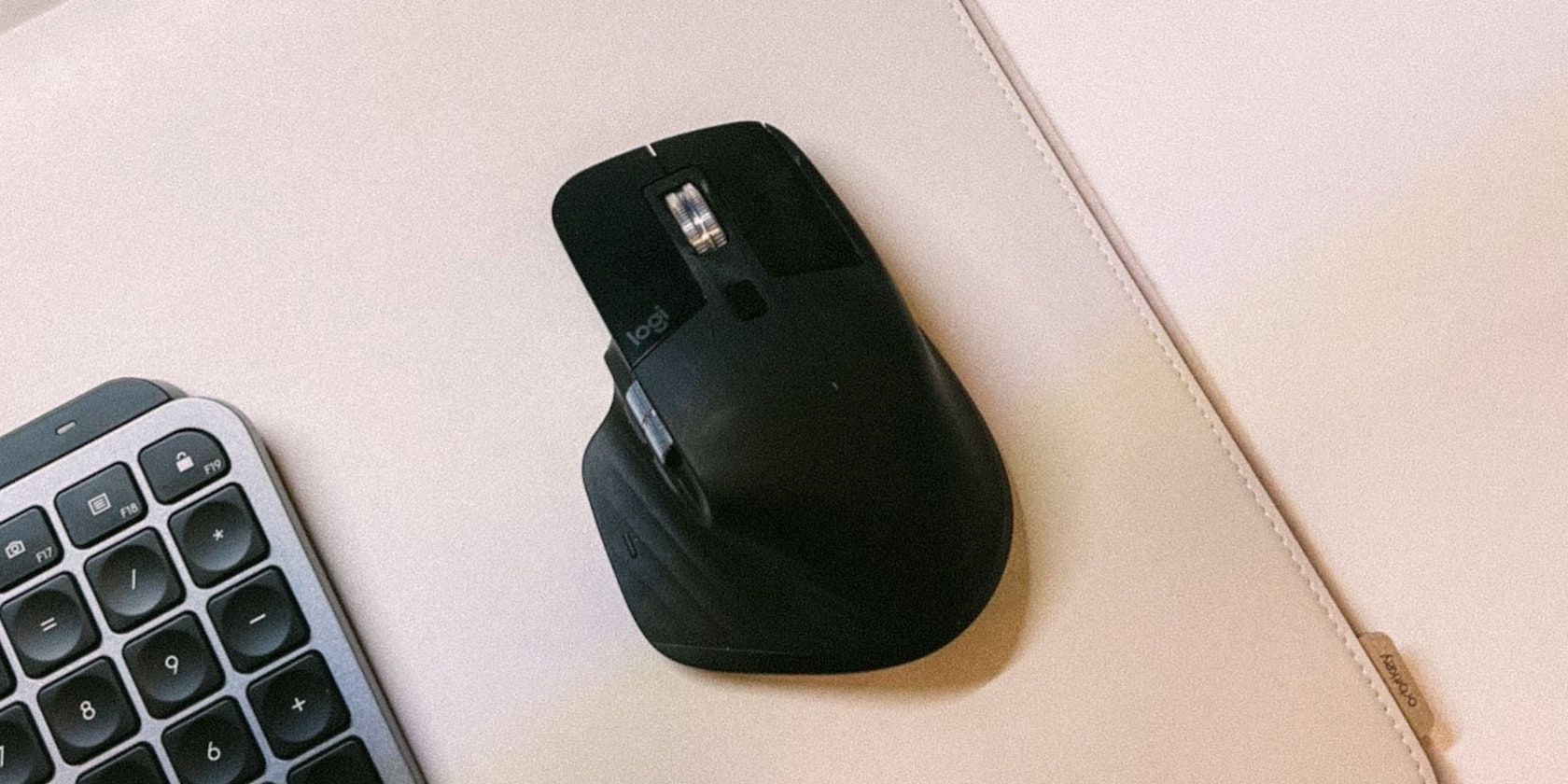 A top down shot of the MX Master 3 mouse.