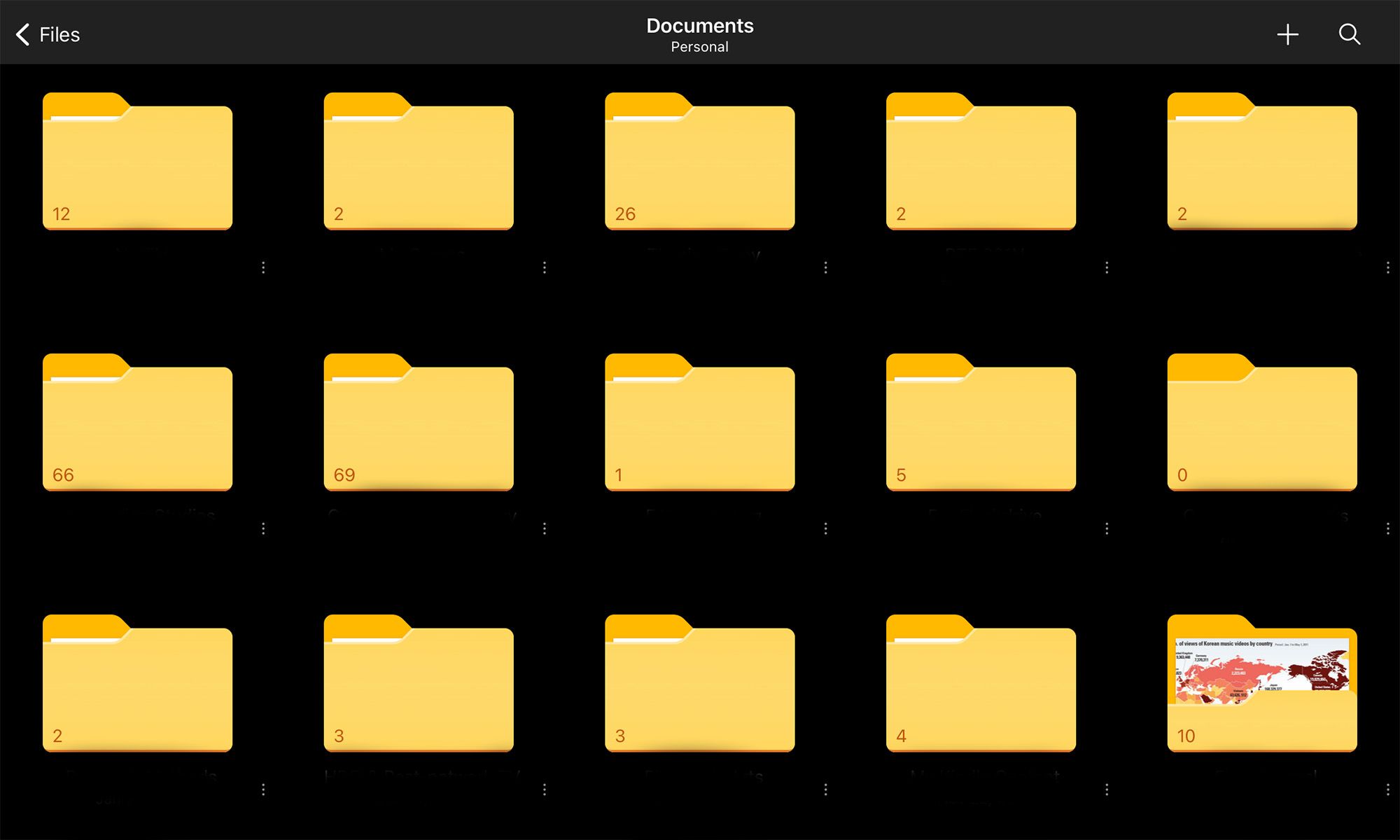 پوشه های فایل در Microsoft OneDrive