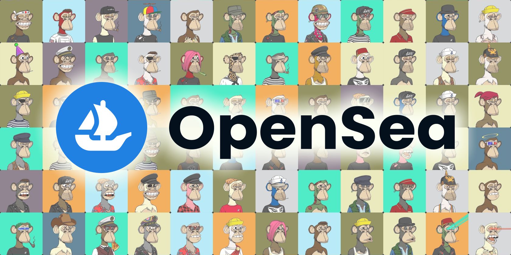 opensea nft marketplace logo feature