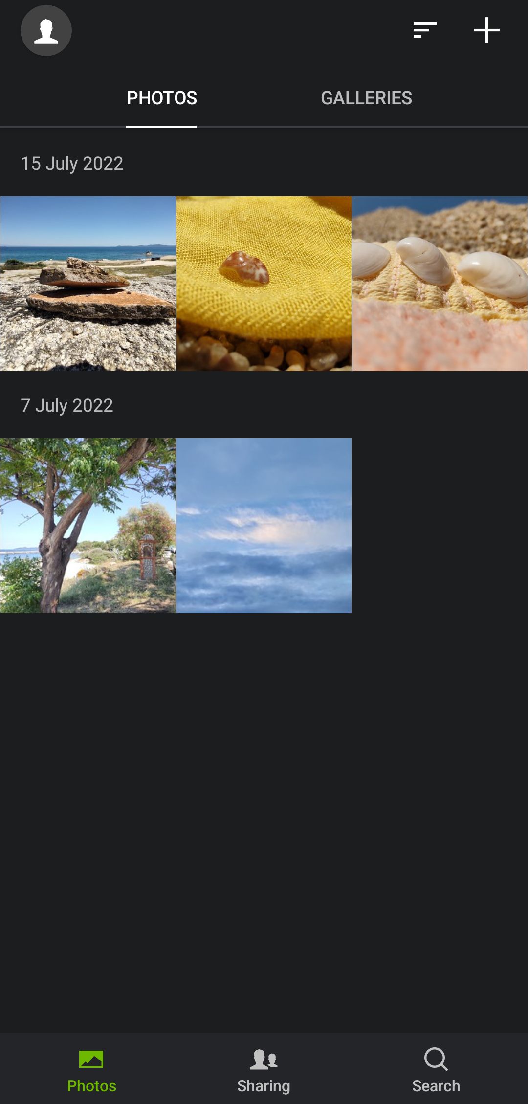 Photos and Features on SmugMug App