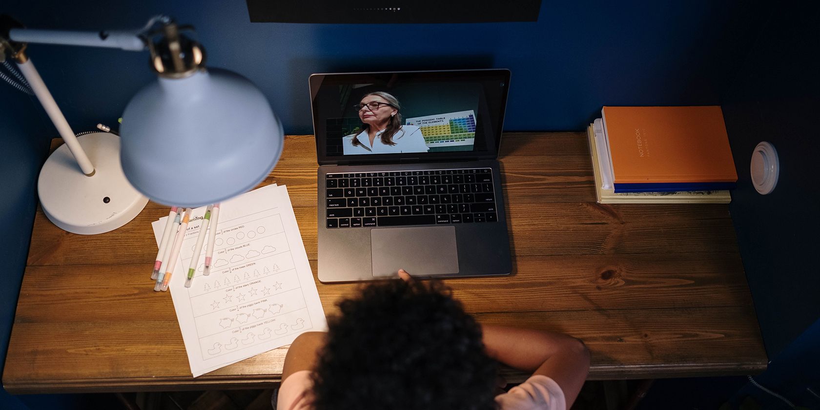 Skype video call on a laptop