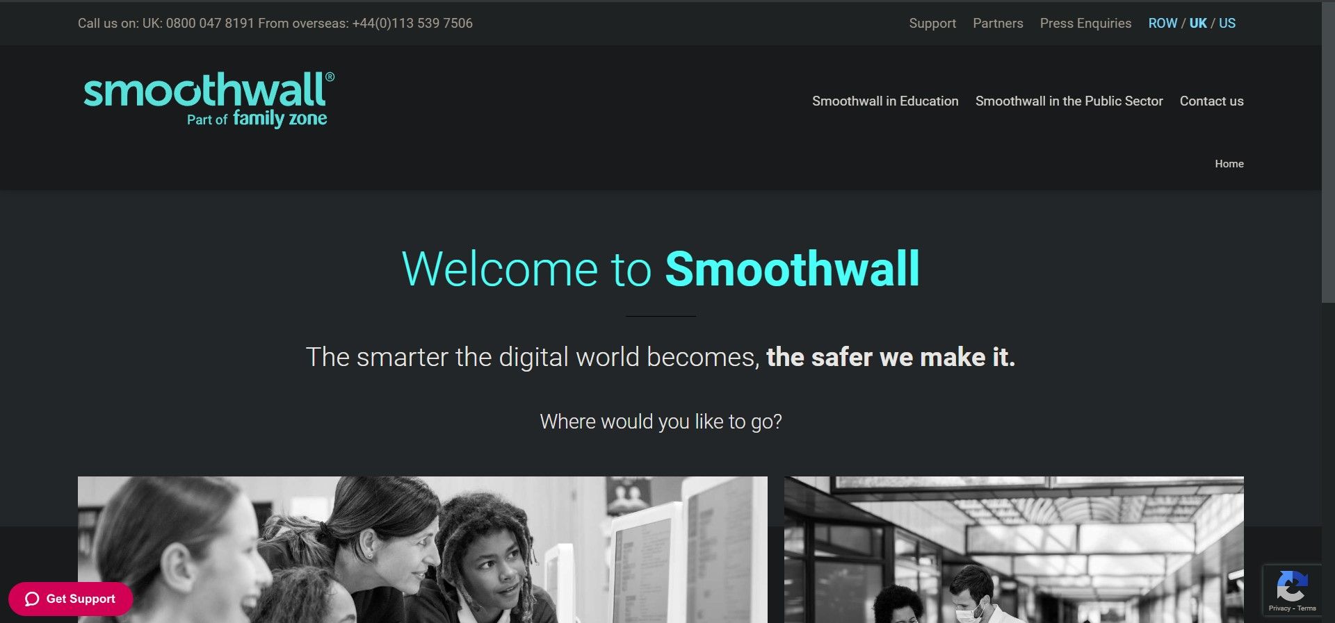 Softwall Website Home Page