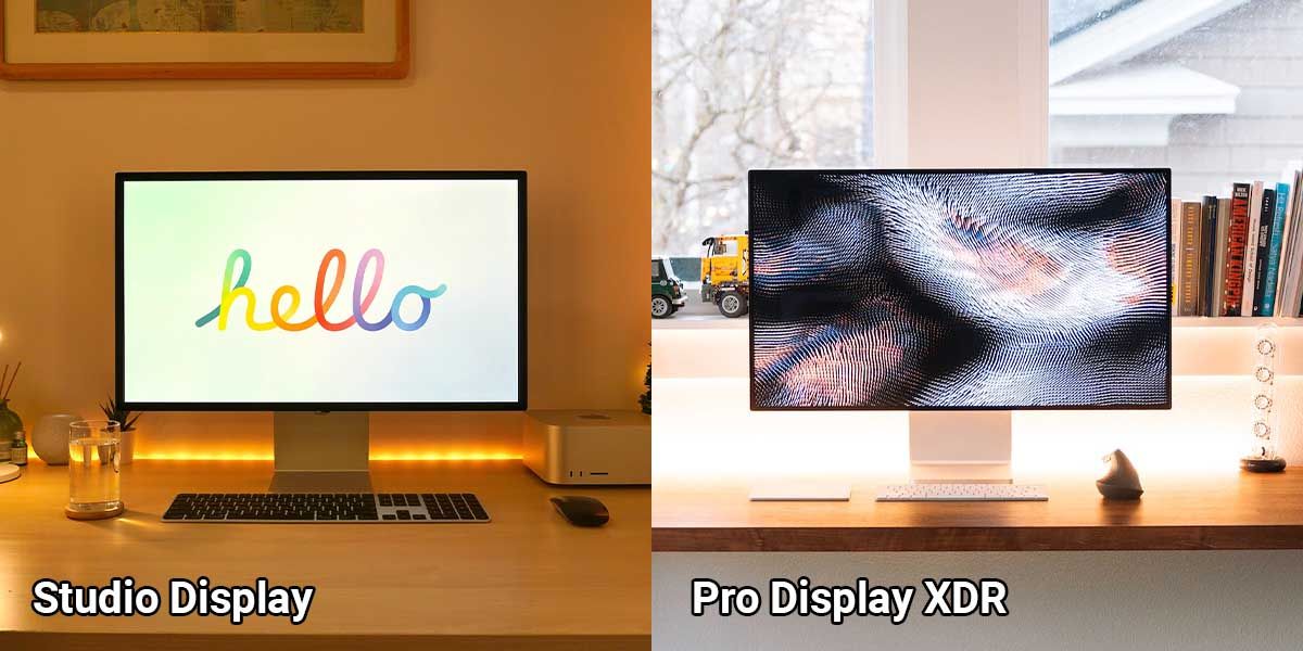Studio Display compared to Pro Display XDR