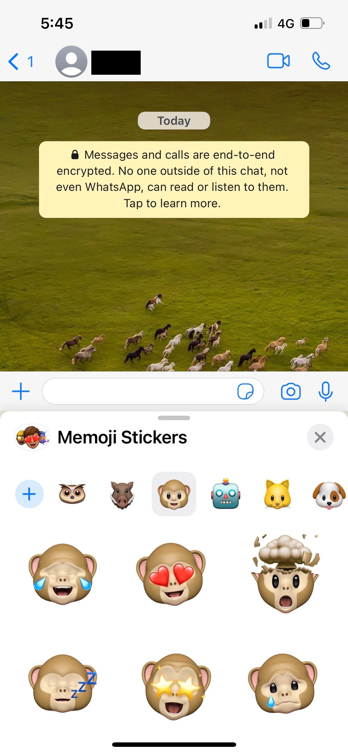 iphone animoji sticker in whatsapp 