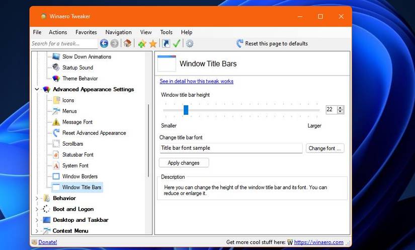 How to Set Colors for Active and Inactive Title Bars in Windows 11