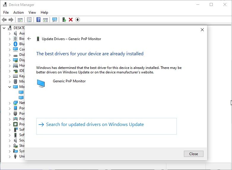 windows 10 update drivers best driver already installed