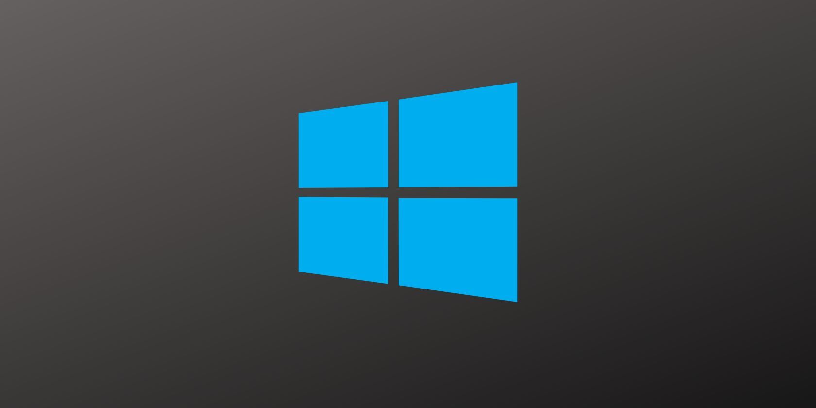 Blue MS Windows logo seen on black background