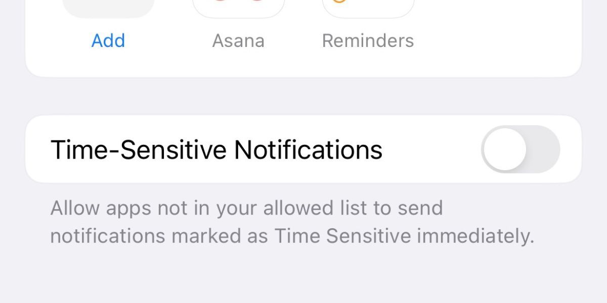 disable time sensitive notifications for iphone do not disturb mode