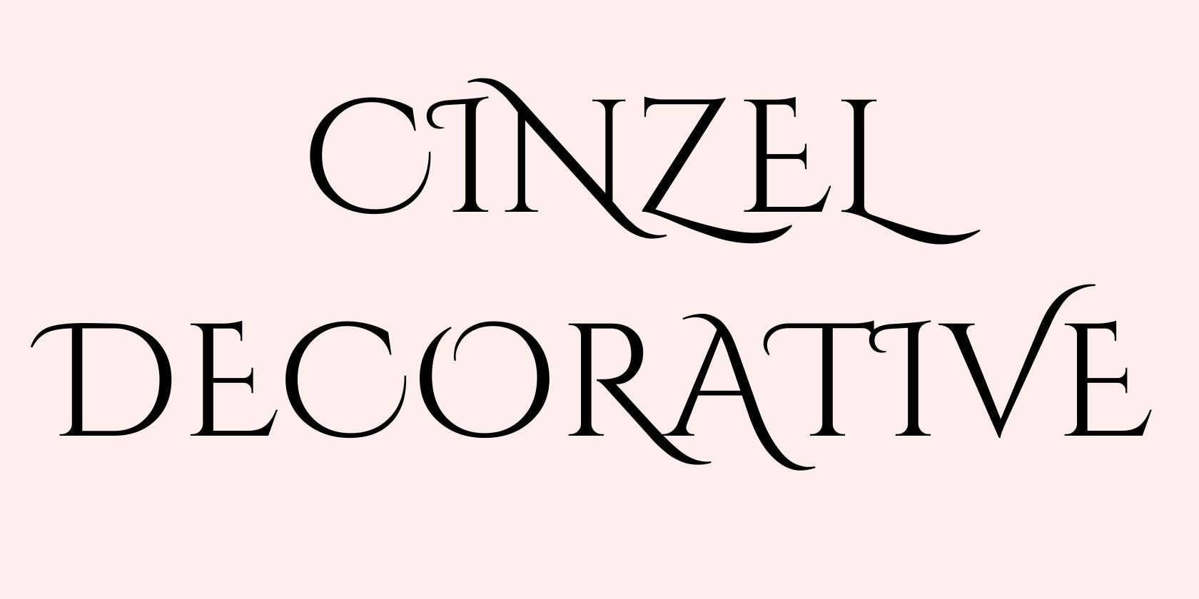  Canva font example Cinzel Decorative