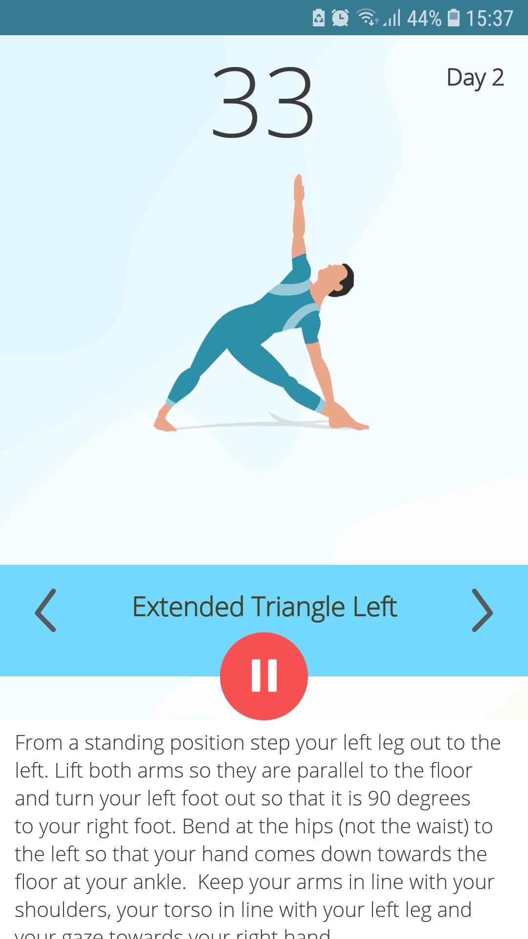5 Minute Yoga mobile yoga fitness app exercises