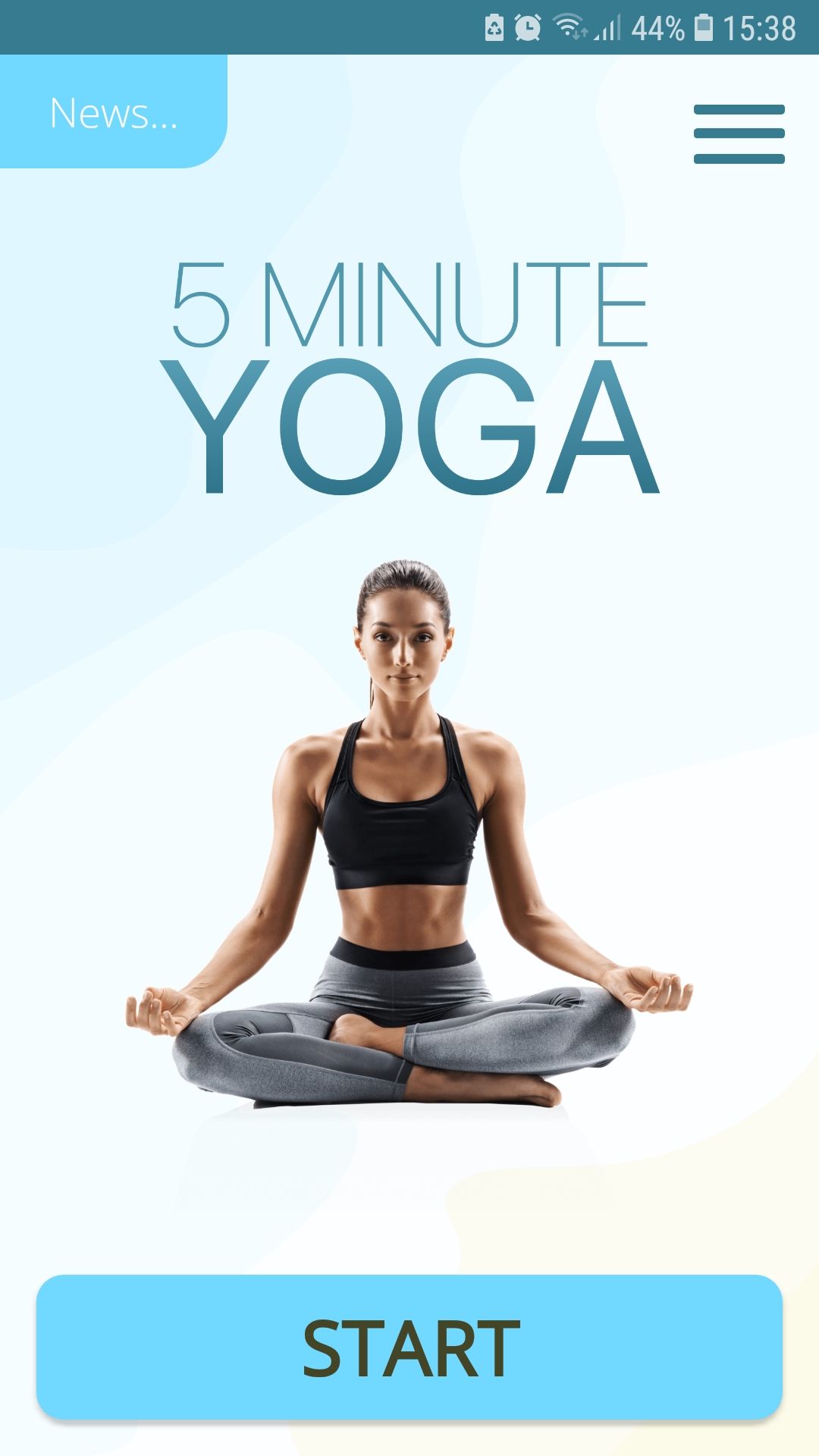 5 Minute Yoga mobile yoga fitness app