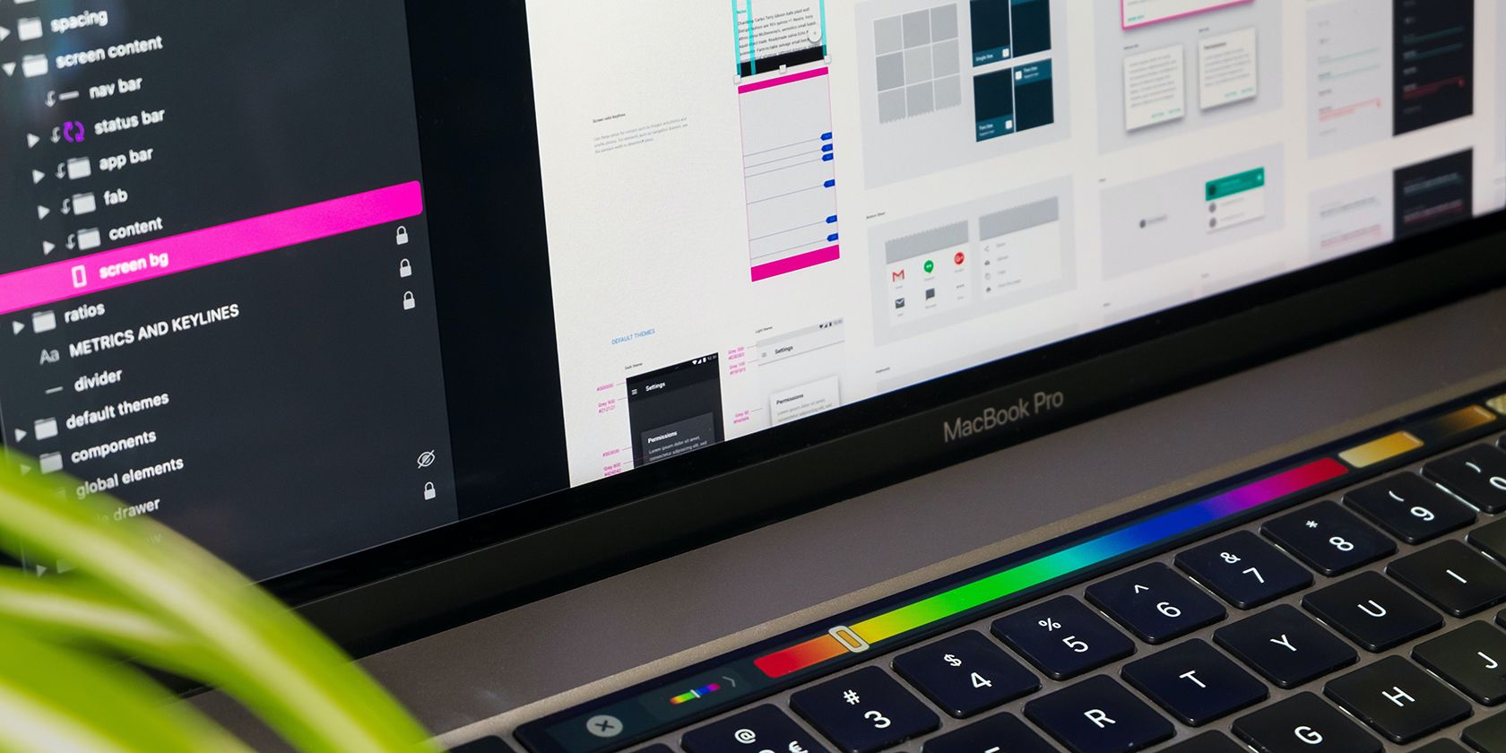A MacBook Pro Running an App That Changes the Touch Bar's Functions