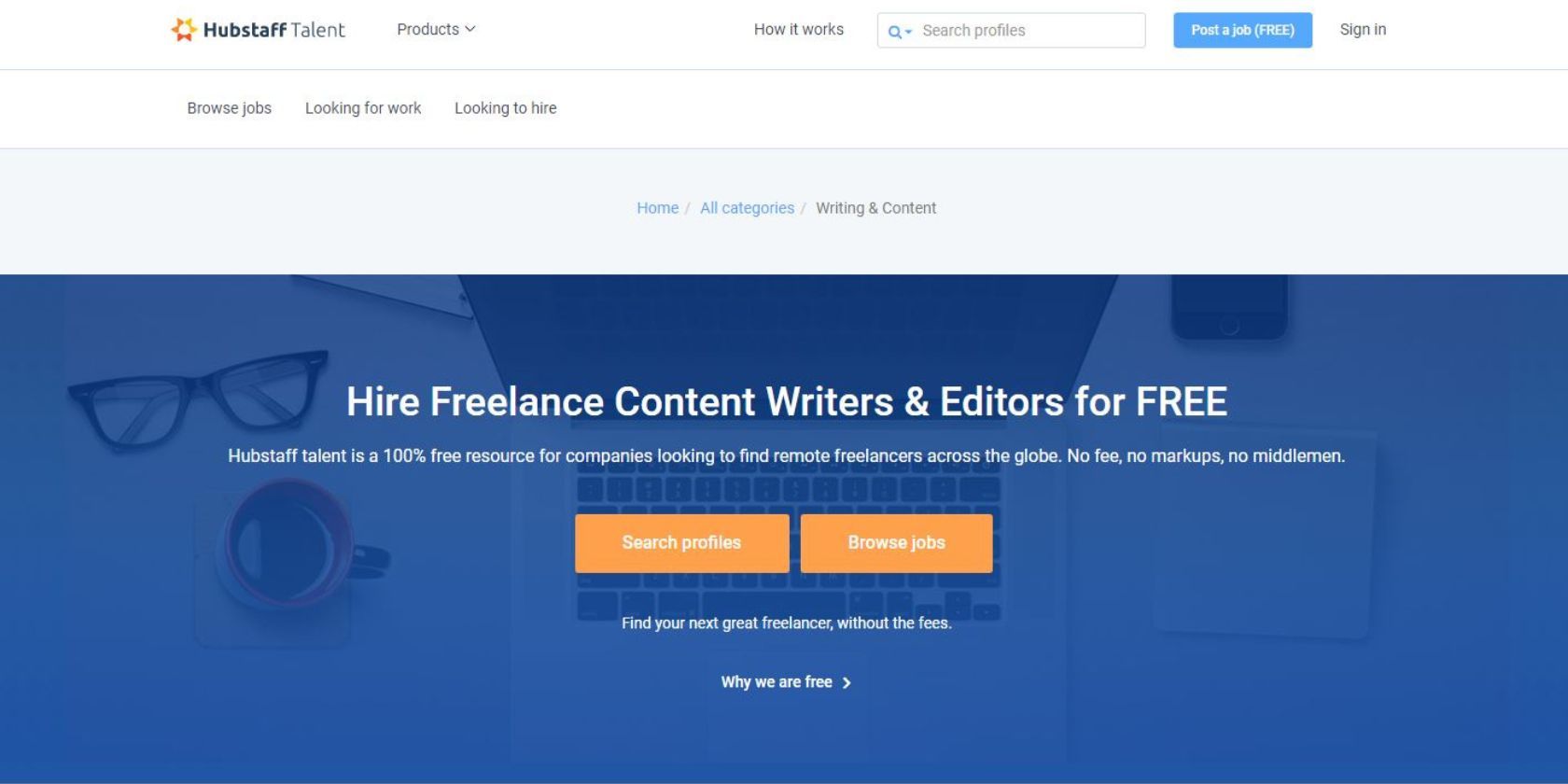 A screenshot of Hubstaff talent&rsquo;s  platform