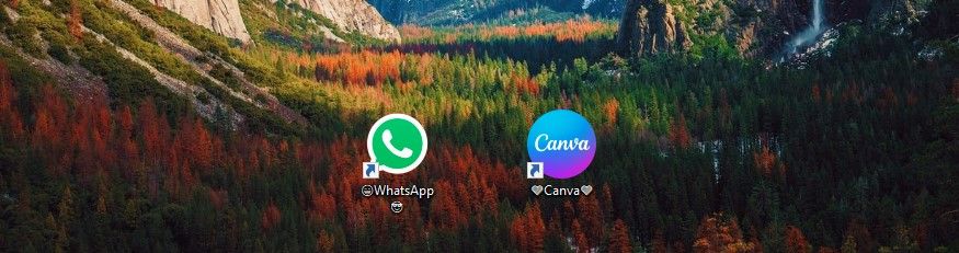 WhatsApp and Canva Apps With Emoji in Their Names