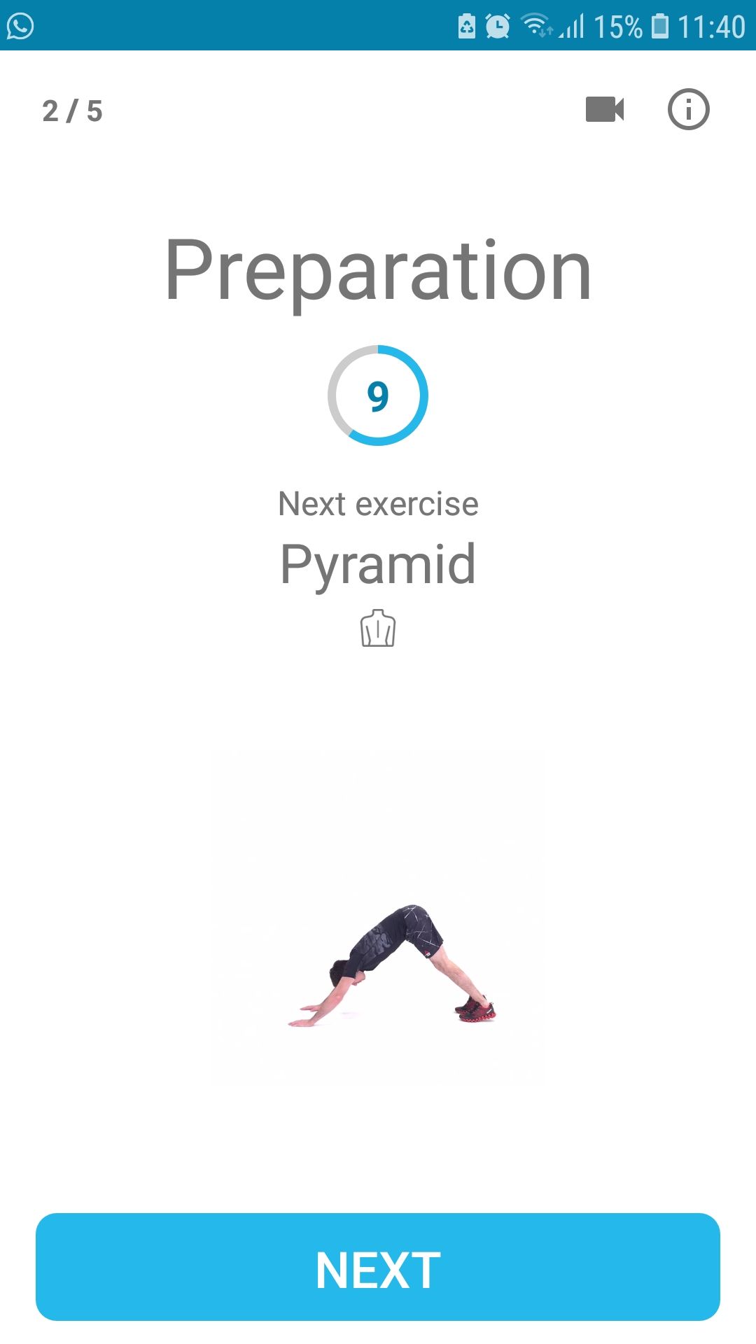 Arms & Back 21 Day Challenge mobile workout app preparation