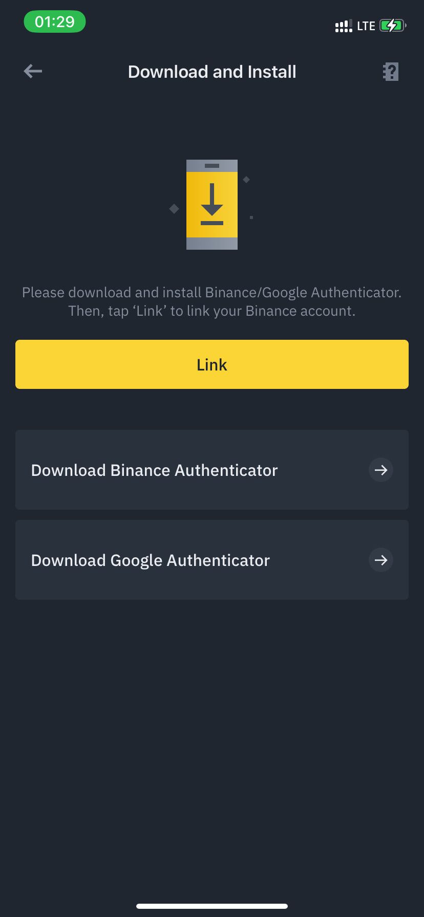 Authentication app selector