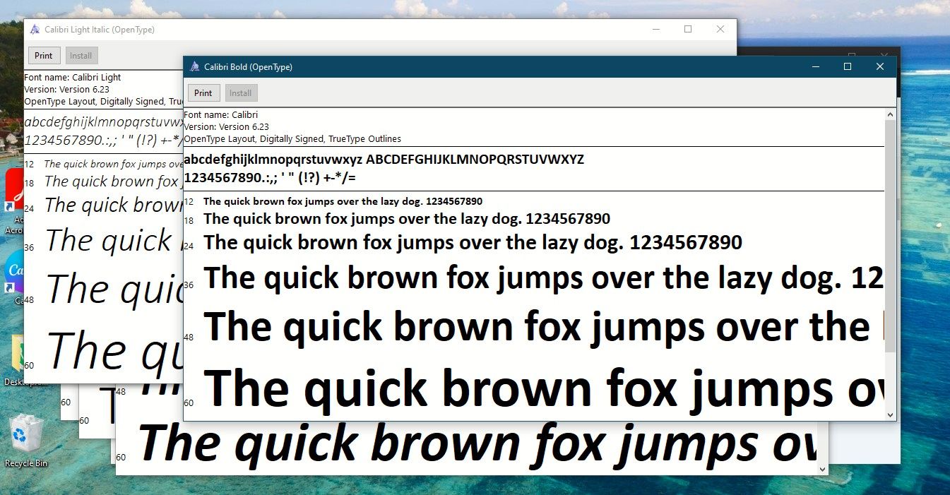 Your Chosen Font Will Be Displayed With Pangram as Text