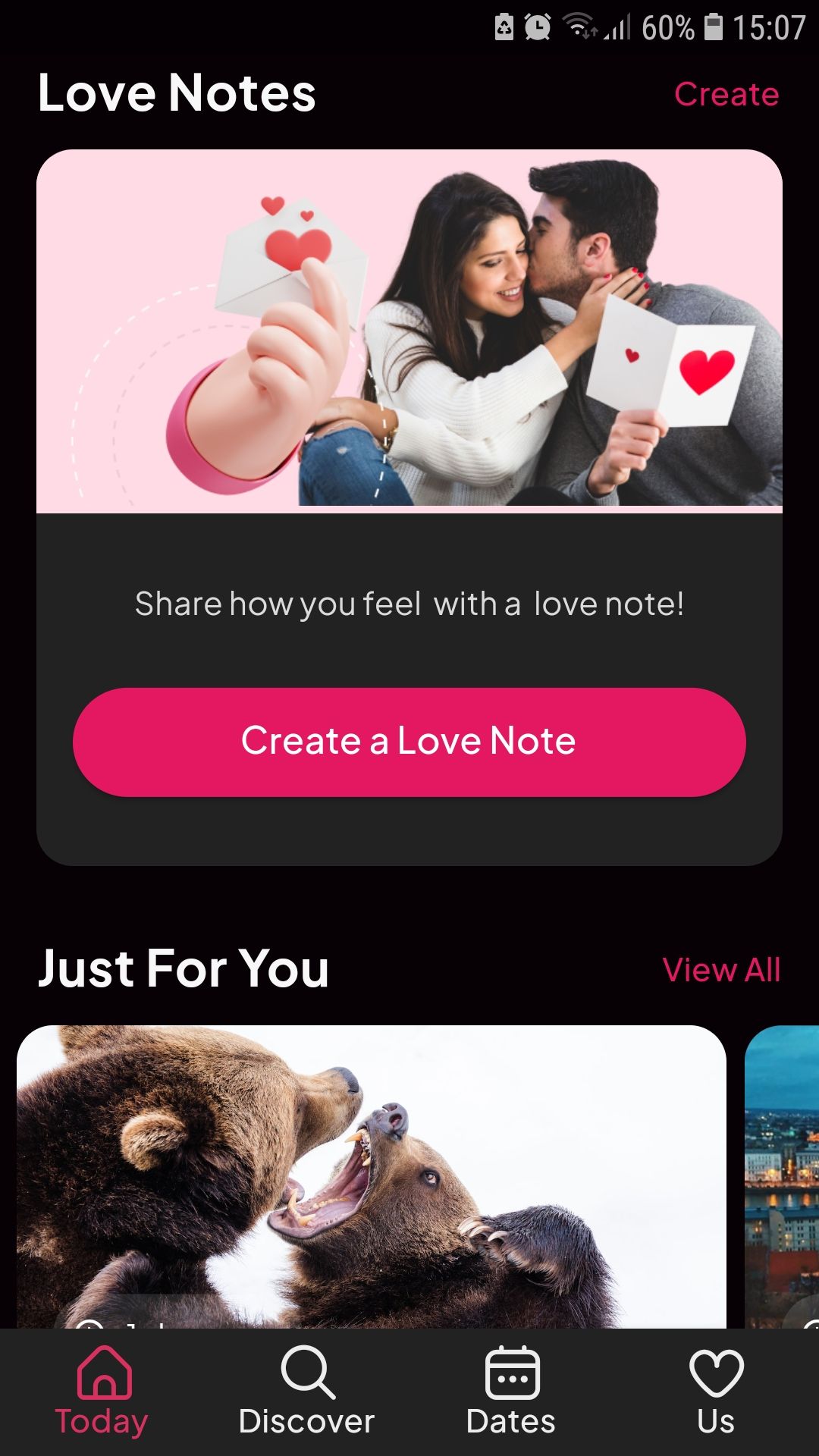 Couply create love note