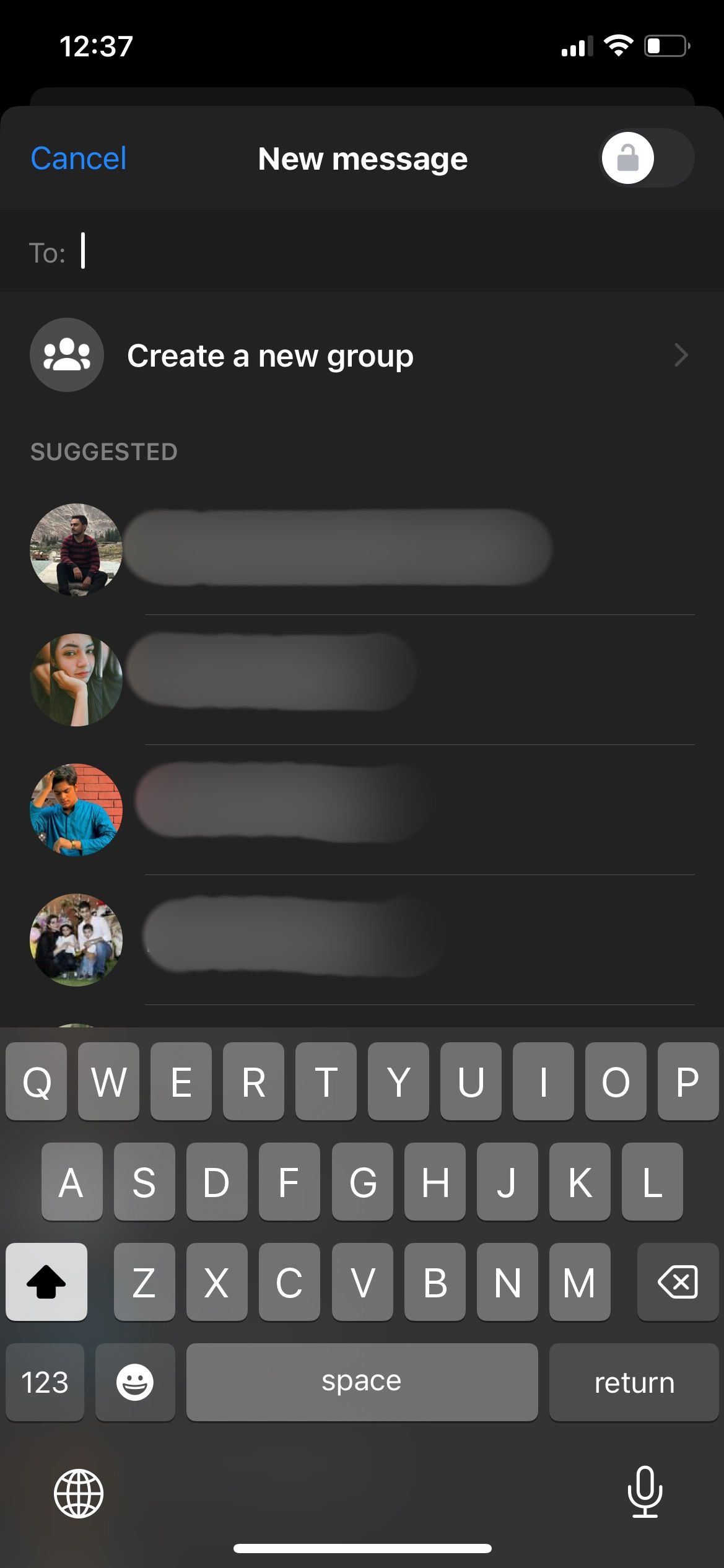Create a group chat on Messenger