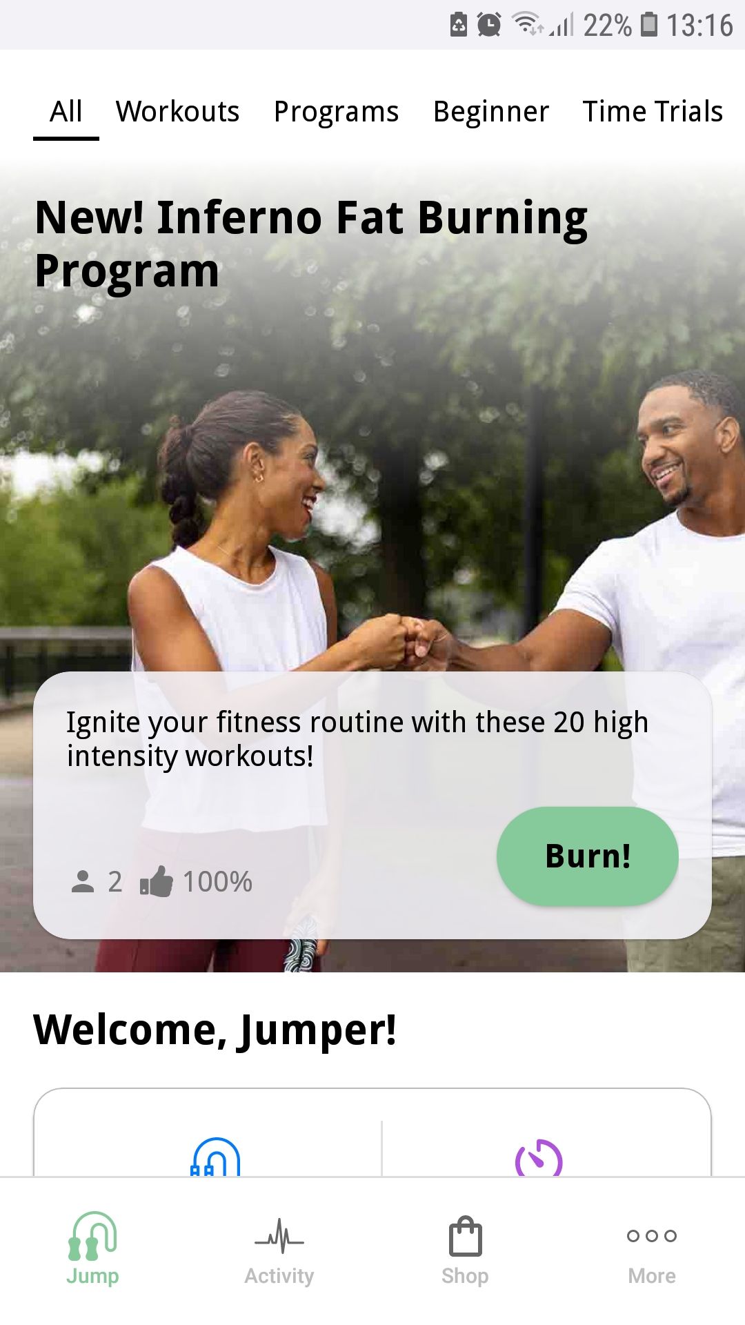 Crossrope Jump Rope Training mobile app workouts