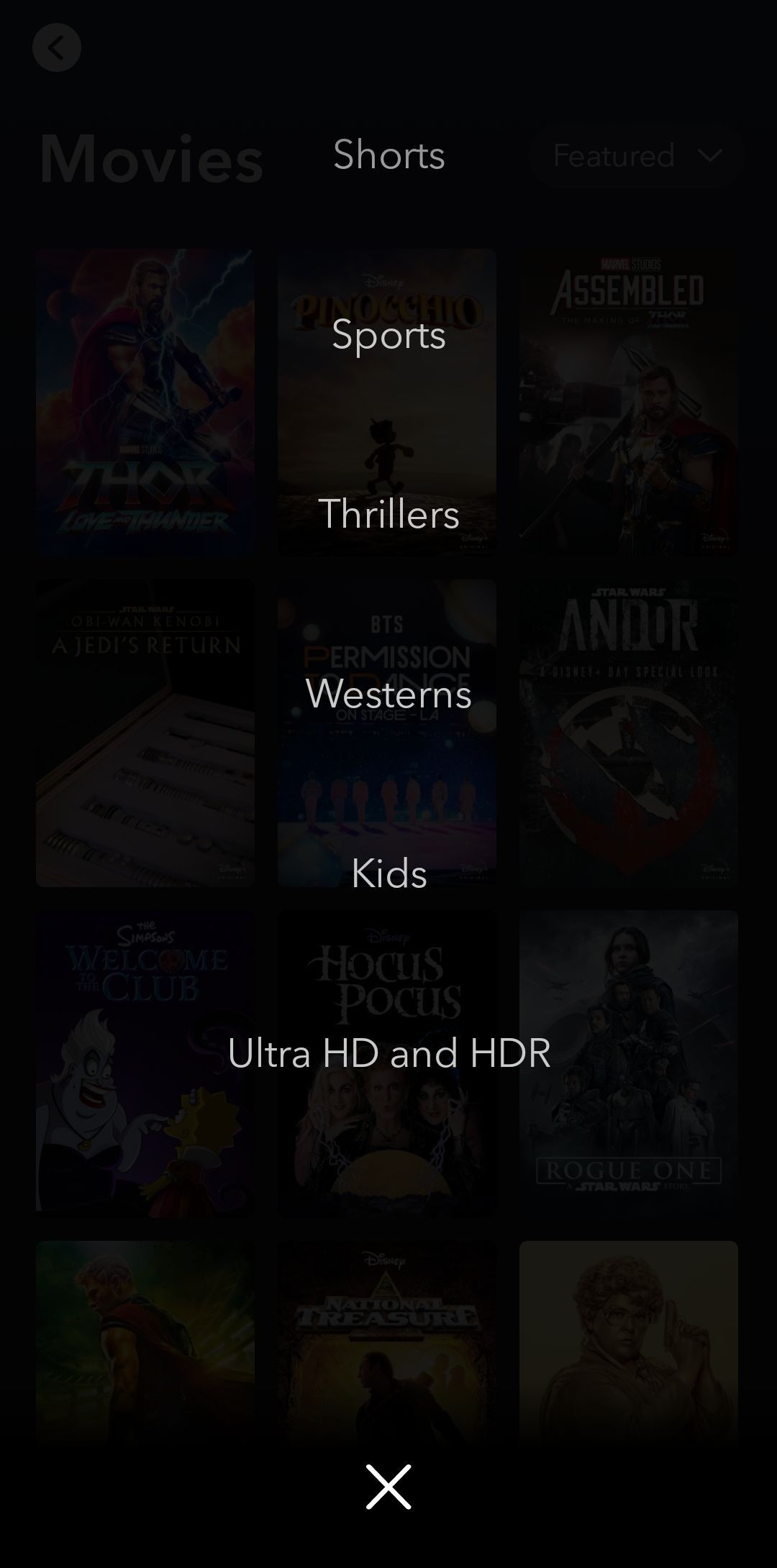 Disney+ ultra HD را انتخاب کنید ultra HD