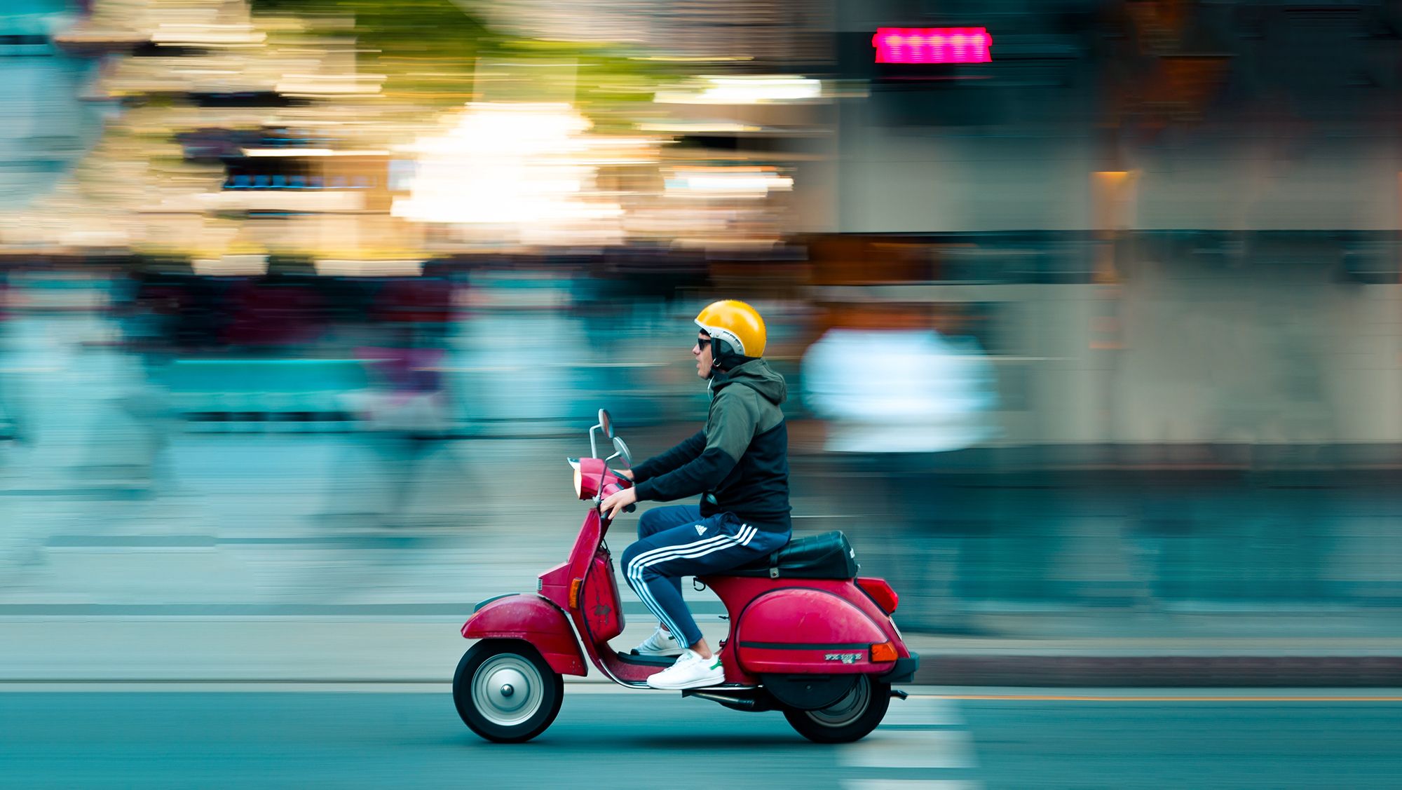 Example of Panning for Motion Blur