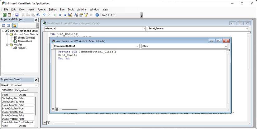 How to Send Emails From an Excel Spreadsheet Using VBA Scripts