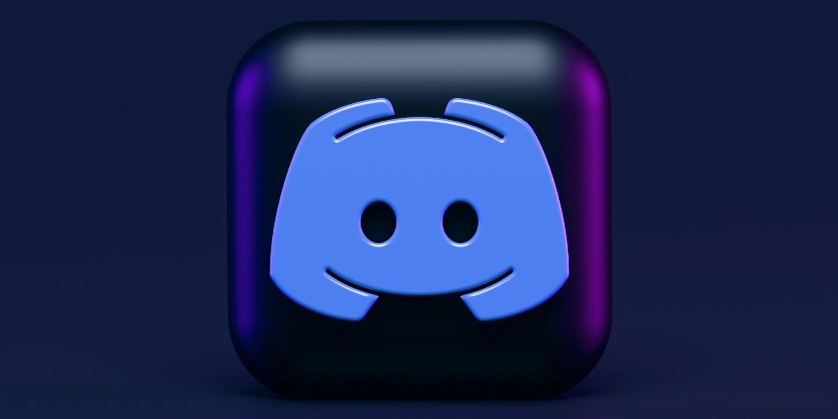 An image of the Discord logo on a black tablet