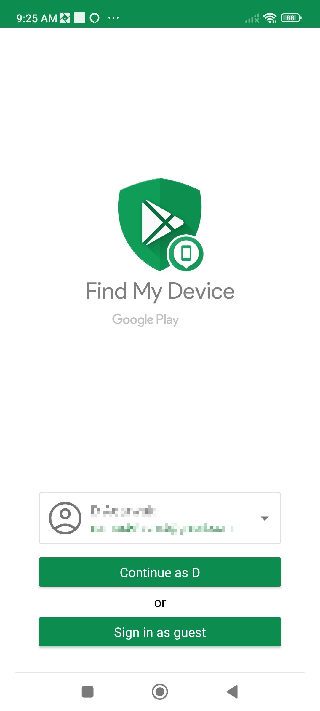 Find lost phone using Find my device
