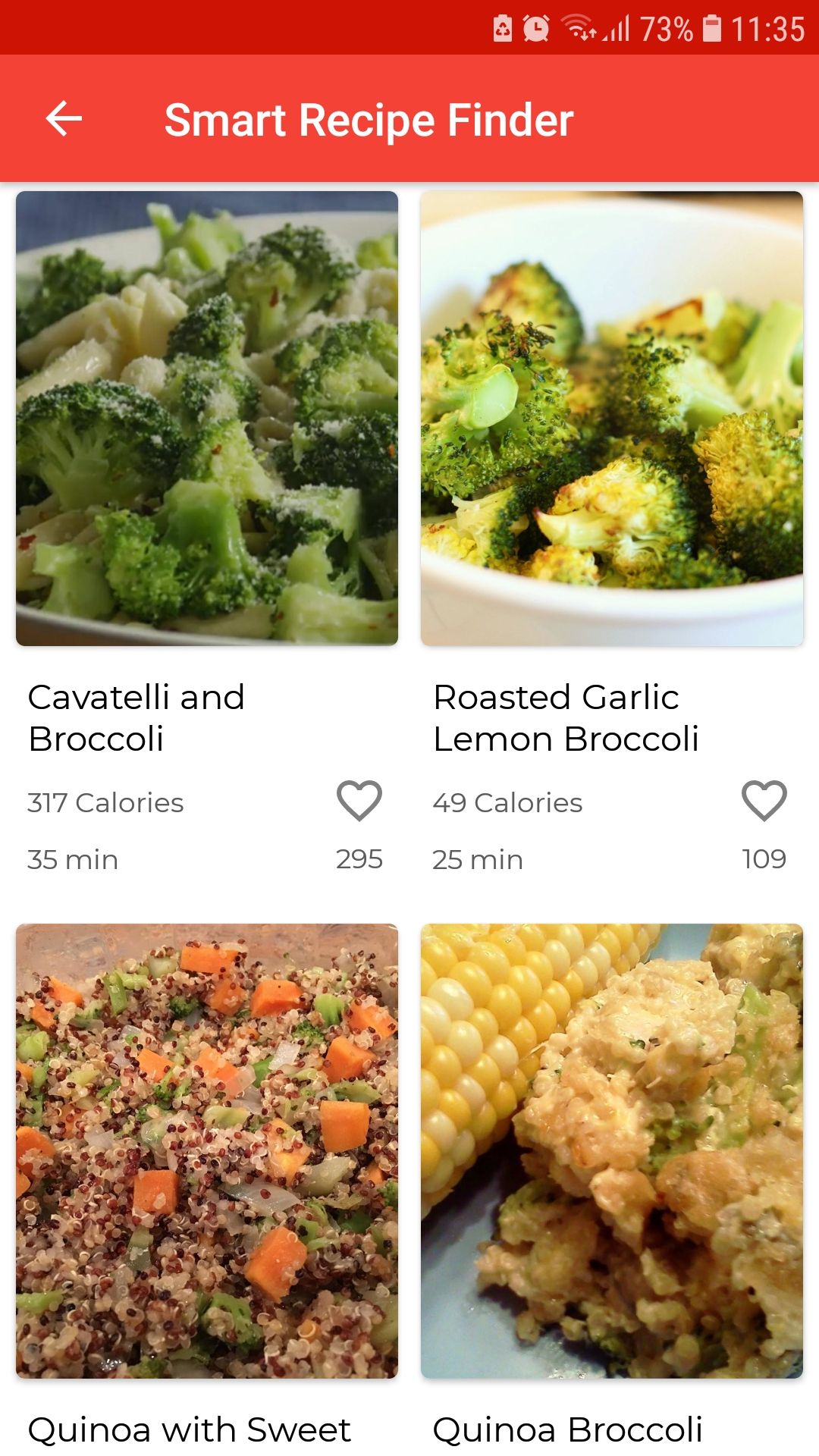 Healthy recipes mobilna zdrava aplikacija za kuhanje brokule