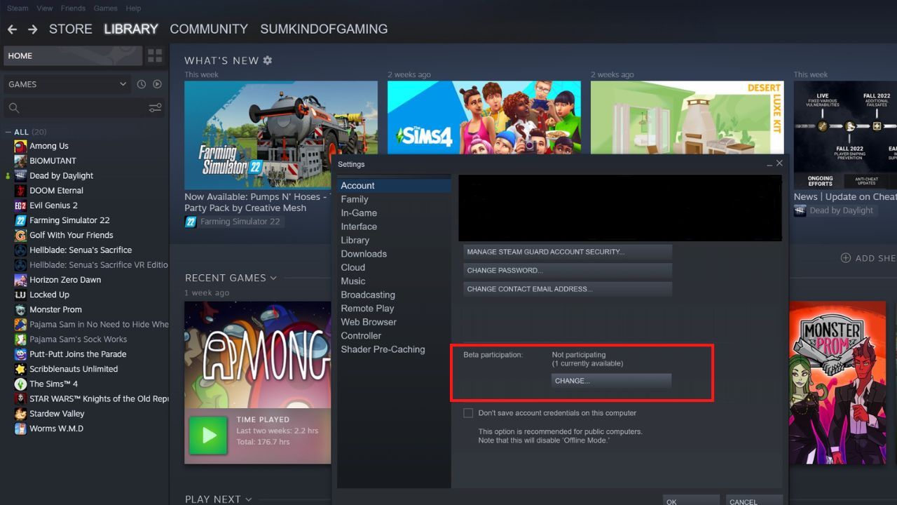 How to connect joy cons to steam activate Beta participation
