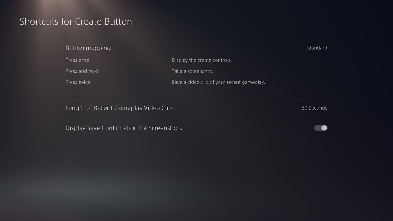 How to customize ps5 create button open button mapping
