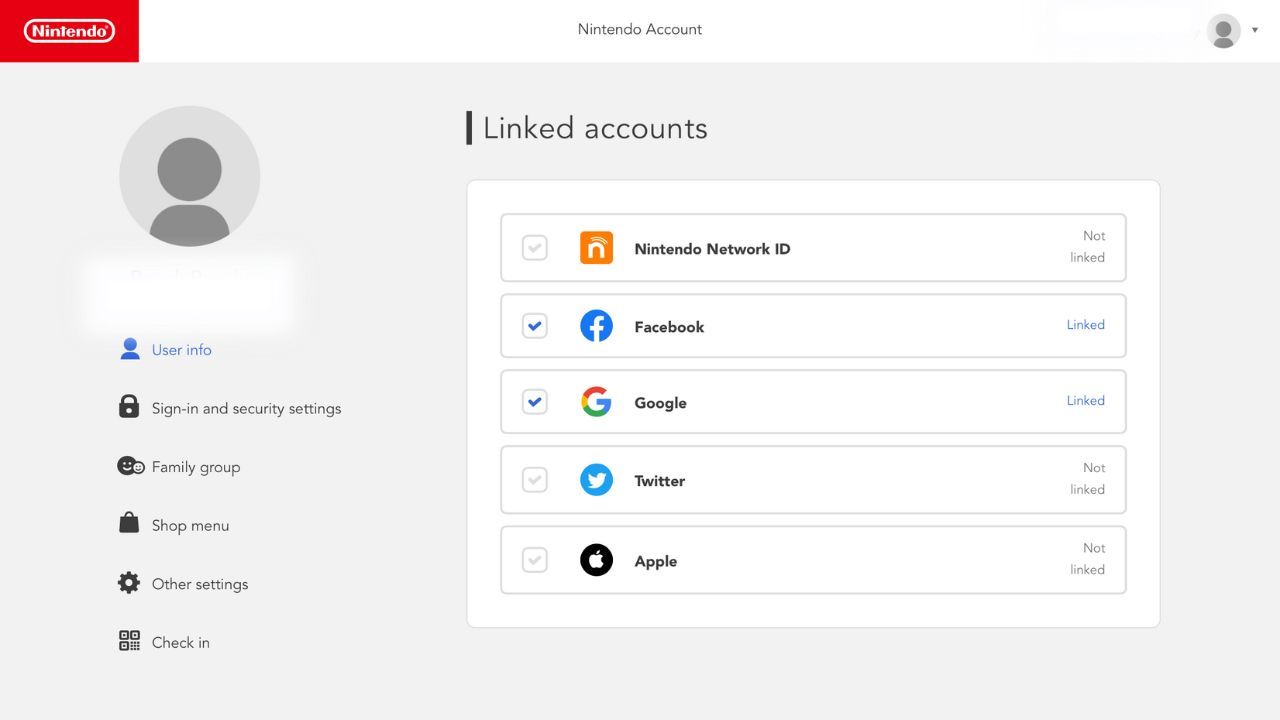 How to link nintendo network id to nintendo account select account to link